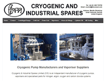 Tablet Screenshot of cryogenicind.com